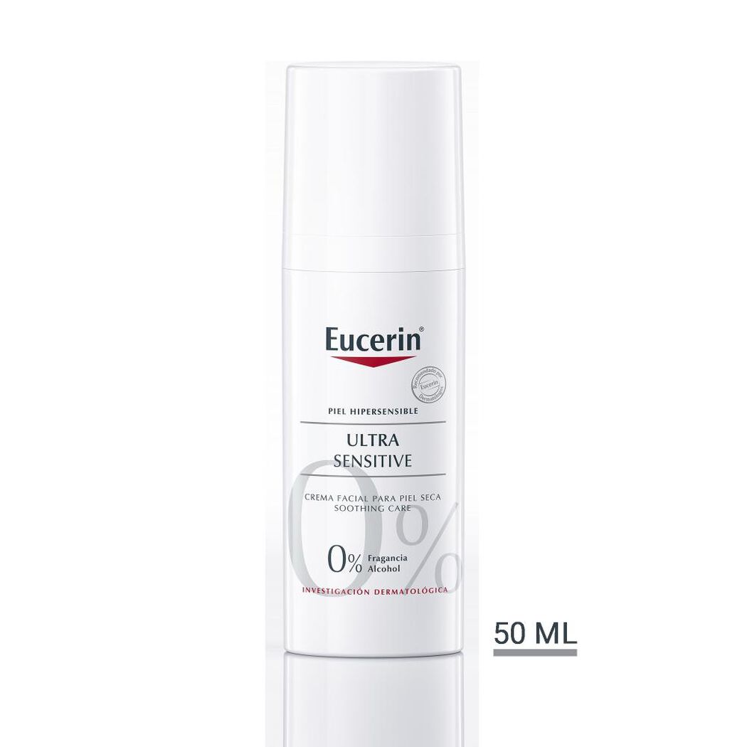 EUCERIN UltraSensitive Crema Facial para Piel Seca Soothing Care 50ml, , large image number 0