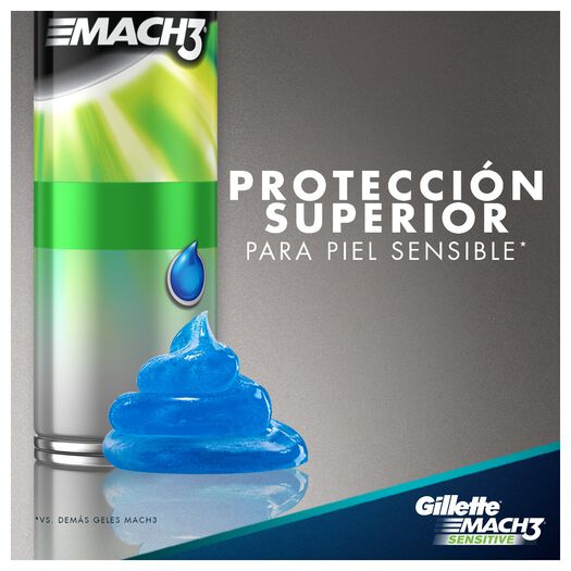 Espuma de Afeitar Gillette Mach3 Sensitive 200 mL 2 un, , large image number 4