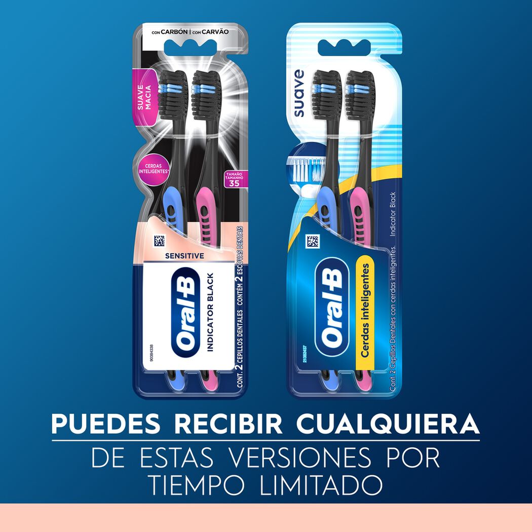 Cepillo de Dientes Oral B Indicator Carb&oacute;n Suave 2 un, , large image number 4