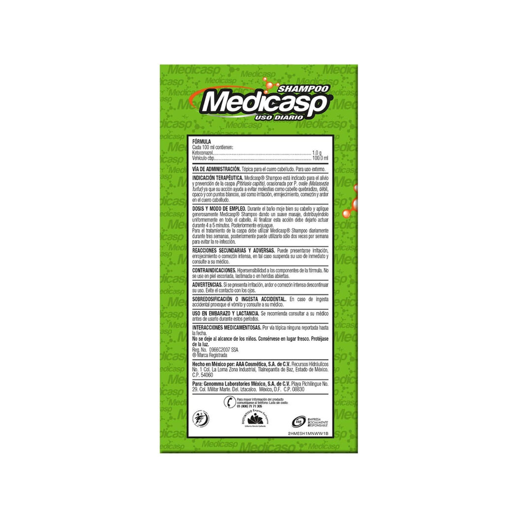 Medicasp Shampoo 130 Ml, , large image number 1
