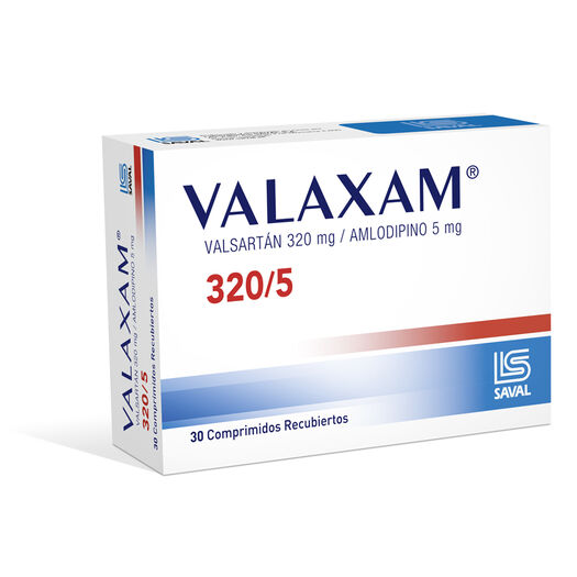 Valaxam 320 mg/5 mg x 30 Comprimidos Recubiertos, , large image number 0
