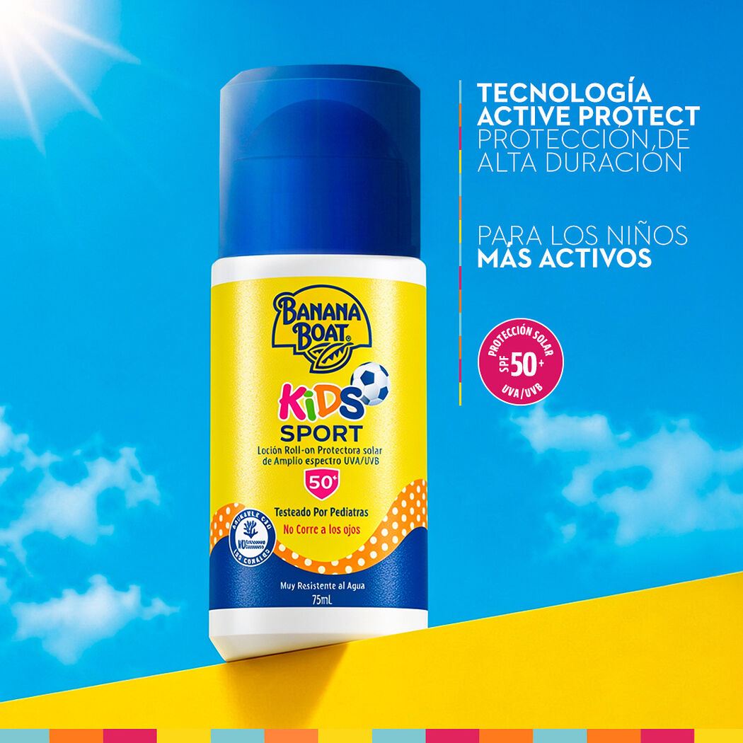 Protector Solar Banana Boat Kids Sport Roll On 50+ 75 mL, , large image number 2