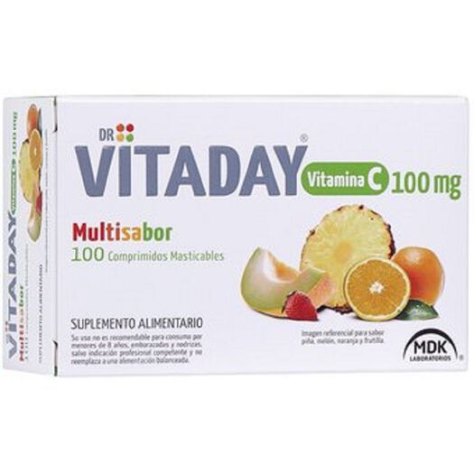 Dr. Vitaday 100 mg x 100 Comprimidos Masticables, , large image number 0