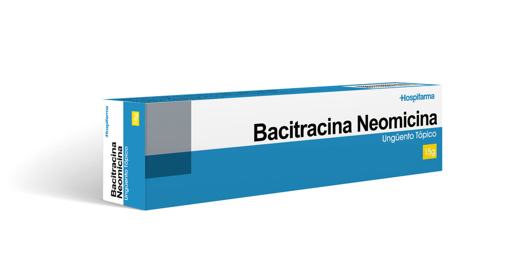 Bacitracina + Neomicina Ung&uuml;ento D&eacute;rmico Pomo 15 g HOSPIFARMA CHILE LTD, , large image number 0