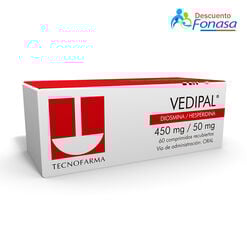 Vedipal 450 mg/50 mg x 60 Comprimidos Recubiertos