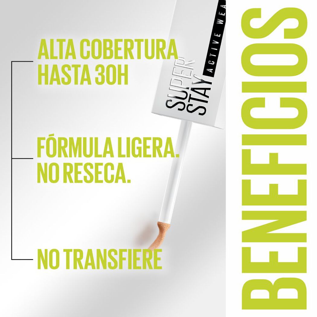 Corrector Maybelline Super Stay 30H Concealer 30 Honey Nude, , large image number 3