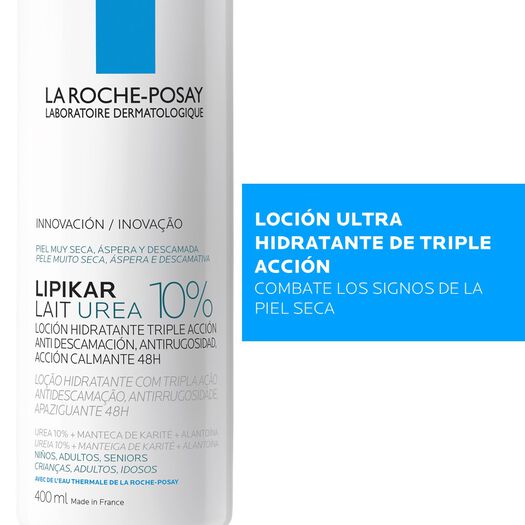 Loción Hidratante Lipikar Lait Urea 10% 400ml, , large image number 2