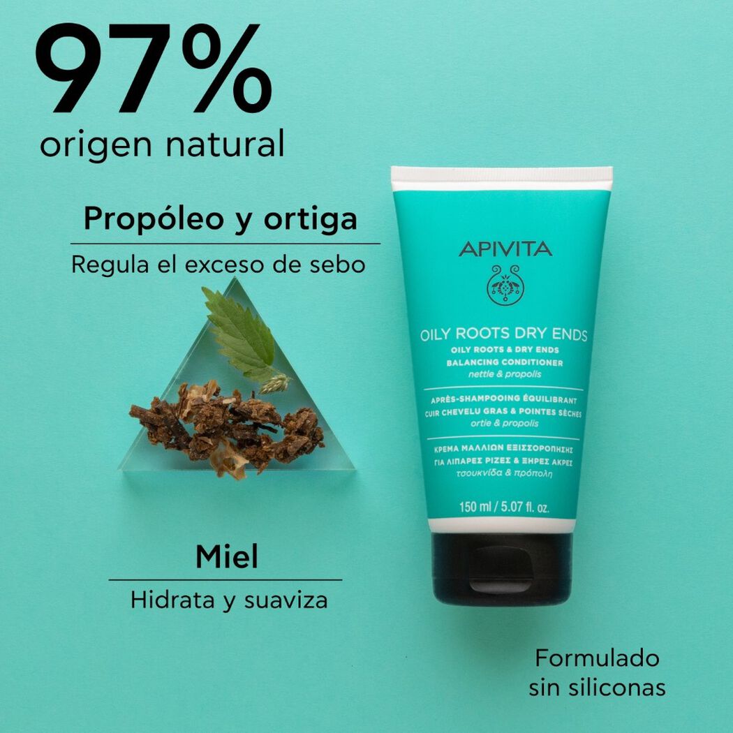 Acondicionador Apivita Ortiga y Propoleo 150mL, , large image number 2