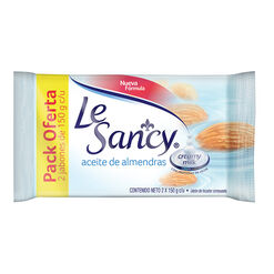 Le Sancy Pack Jabon Avena Y Aceite De Almendras 150 g x 1 Pack