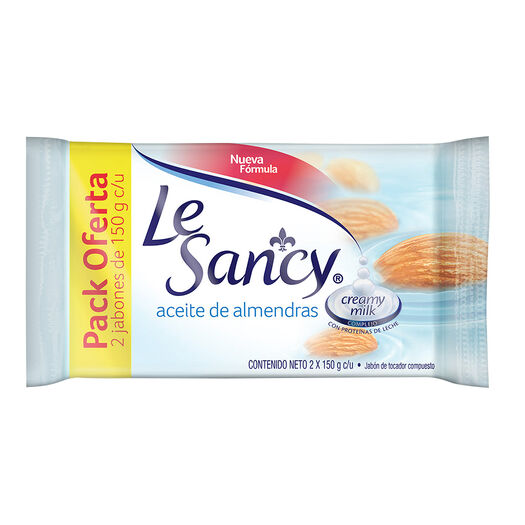 Le Sancy Pack Jabon Avena Y Aceite De Almendras 150 g x 1 Pack, , large image number 0