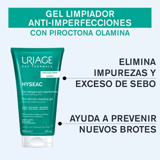Gel Limpiador Purificante Hyséac 150ml Uriage, , large image number 2