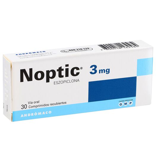 Noptic 3 mg x 30 Comprimidos Recubiertos, , large image number 0