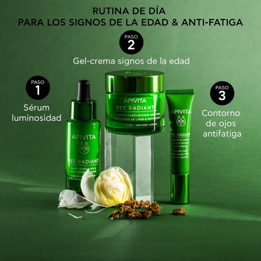 Gel-crema Signos de la Edad & Anti-fatiga - Textura Ligera 50ml Bee Radiant Apivita, , large image number 4