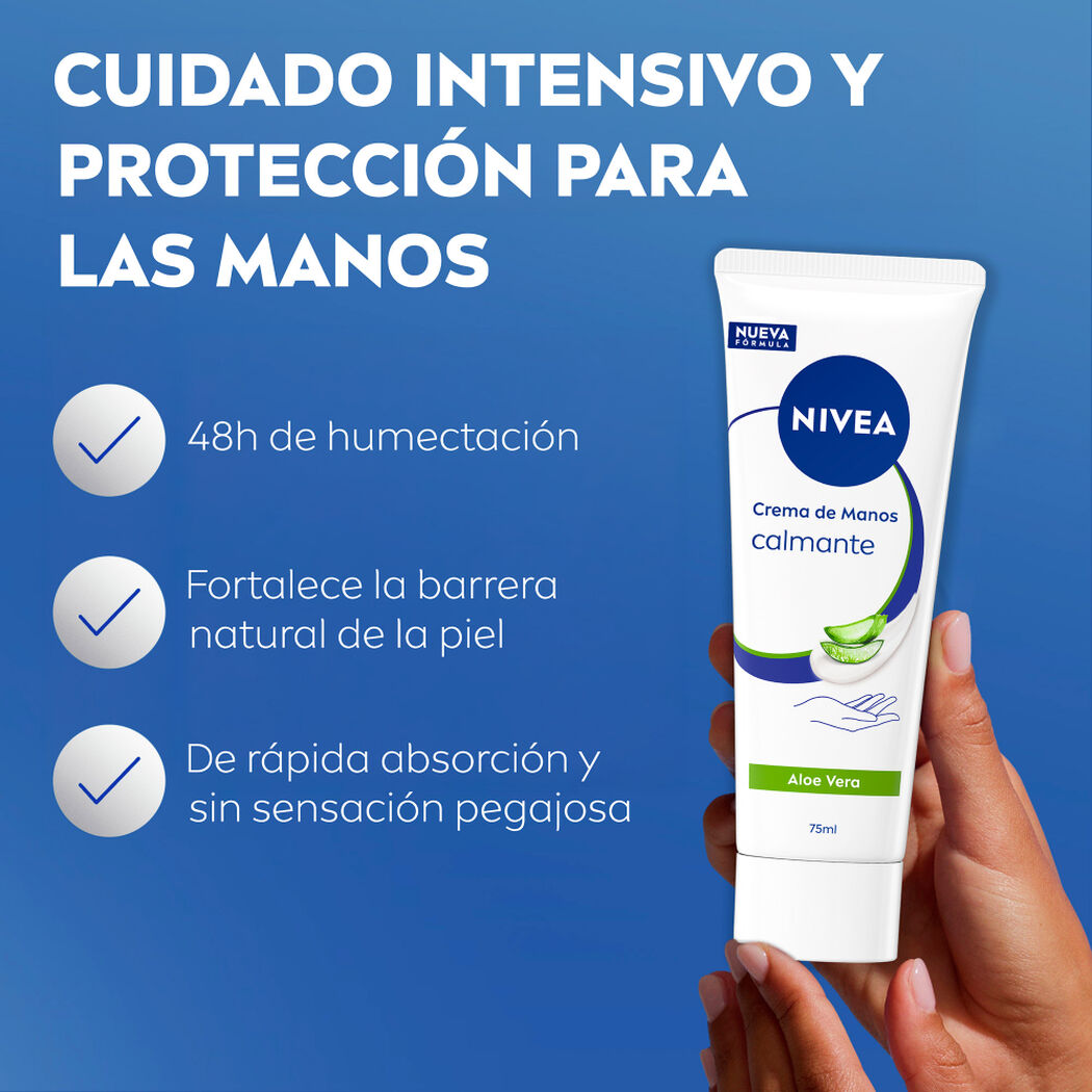 Crema Manos Aloe Vera Nivea 75mL, , large image number 1