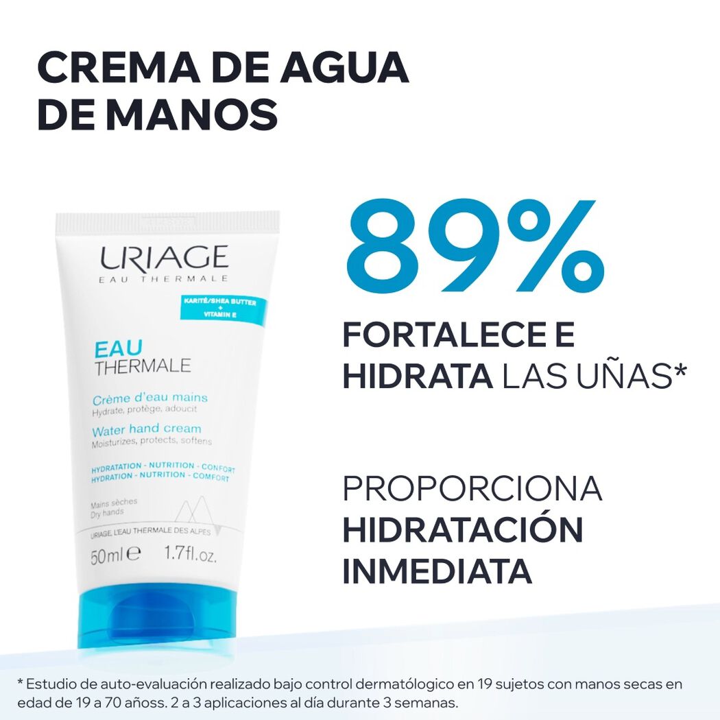 Uriage Crema De Manos Eau Thermale x 50 mL, , large image number 1