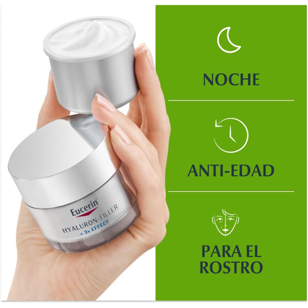 Crema Eucerin Hyaluron Filler Noche Refill 50mL, , large image number 3