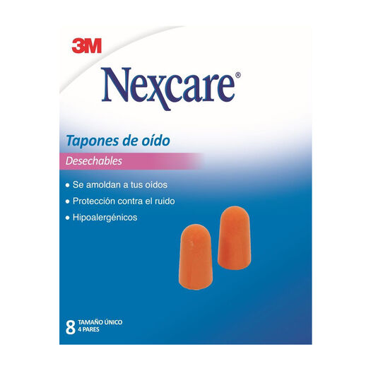 Tapones de oido desechables. Nexcare, , large image number 0