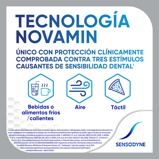 Sensodyne Repara & Protege Blanqueador Crema Dental para Dientes Sensibles, Tamaño Mega, 2x100g, , large image number 2