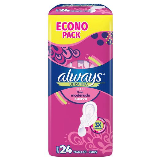 Toalla Higienica Always Ultrasuave Con Alas 24x, , large image number 3