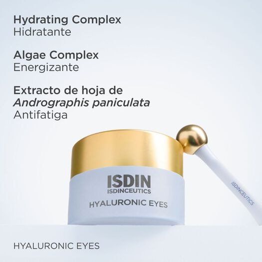 ISDIN Isdinceutics Hyaluronic Eyes 15 g - Contorno de ojos hidratante con Ácido Hialurónico, , large image number 1