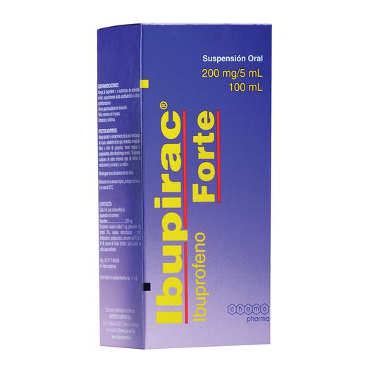 Ibupirac Forte 200 mg/5 mL x 100 mL Suspensión Oral, , large image number 0