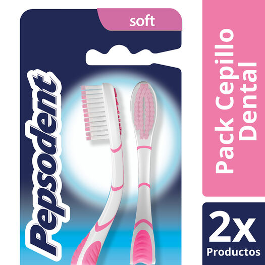 Pepsodent Pack Cepillo Dental Double Clean Suave x 1 Pack, , large image number 0