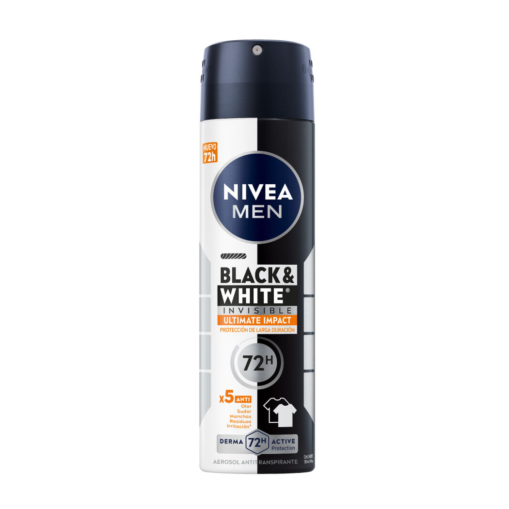 Nivea Spray B&W Ultimate Impac Men 150Ml, , large image number 0