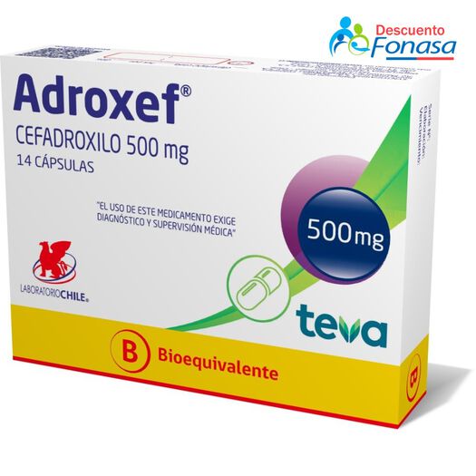 Adroxef 500 mg x 14 Cápsulas, , large image number 0