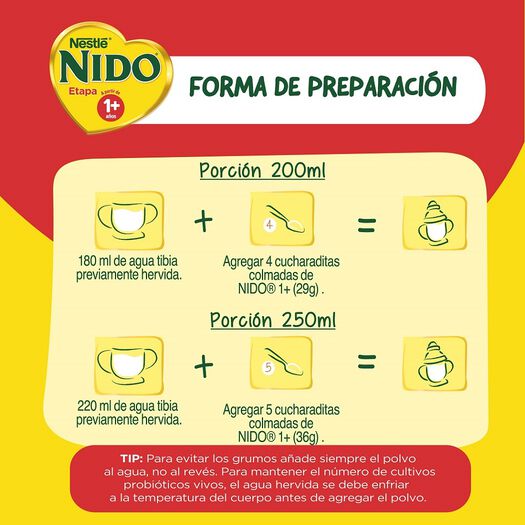 Fórmula Láctea Nido Etapa 1+ 700g , , large image number 2