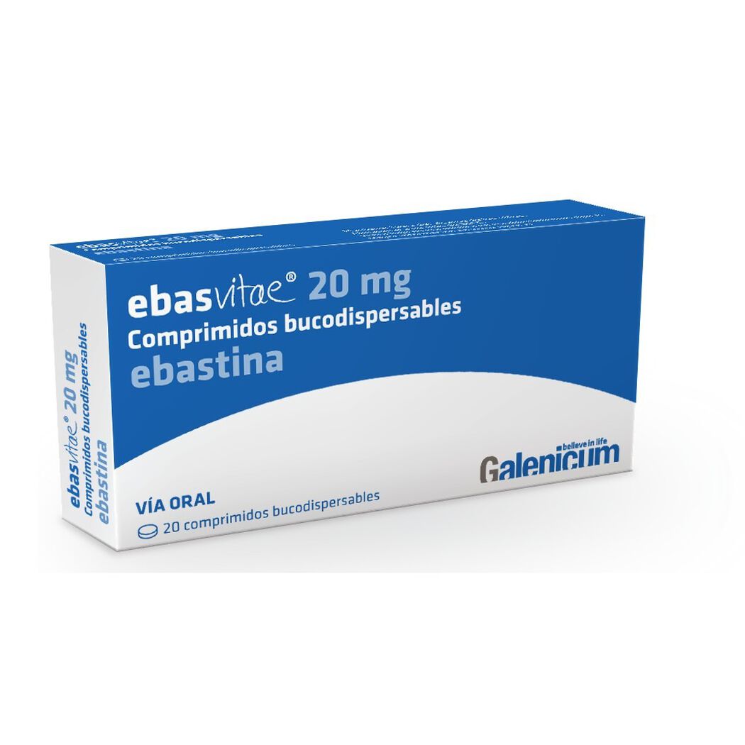 Ebasvitae 20 mg x 20 Comprimidos Bucodispersables, , large image number 0