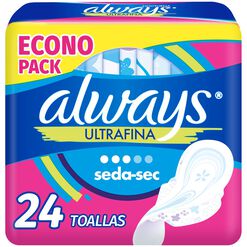 Toalla Higiénica Always Ultrafina Con Alas 24 un