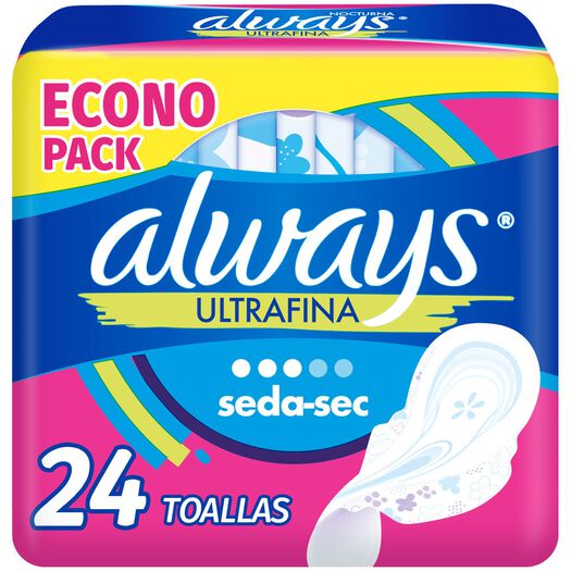 Toalla Higiénica Always Ultrafina Con Alas 24 un, , large image number 0