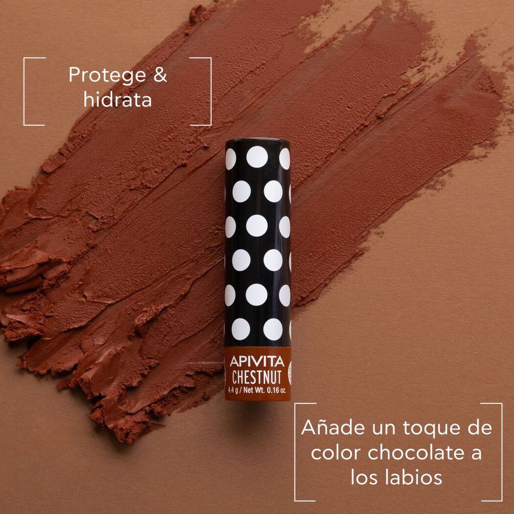 Bálsamo Labial con Castaña & Toque de Color 4,4g Apivita, , large image number 1