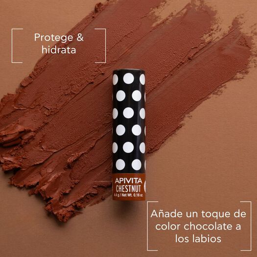 Bálsamo Labial con Castaña & Toque de Color 4,4g Apivita, , large image number 1