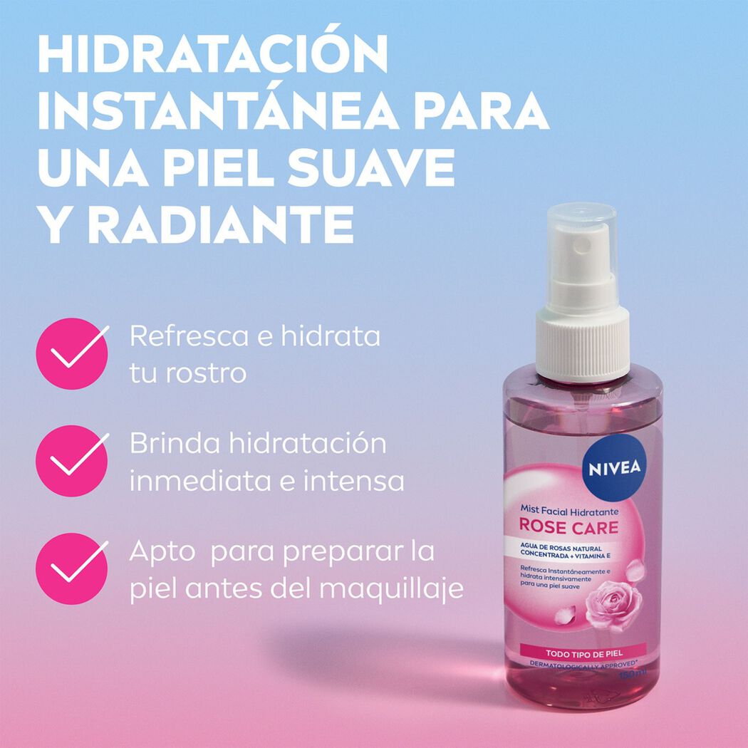 Mist facial NIVEA Rose Care 150ml, , large image number 2