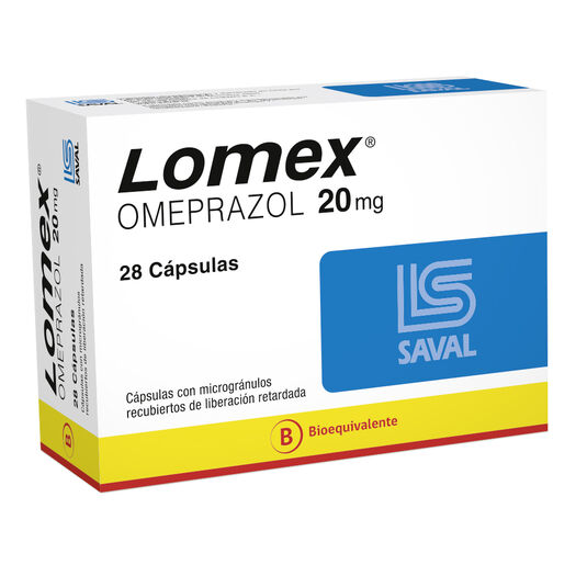 Lomex 20 mg x 28 Capsulas Con Microgranulos Recubiertos De Liberacion Retardada, , large image number 0