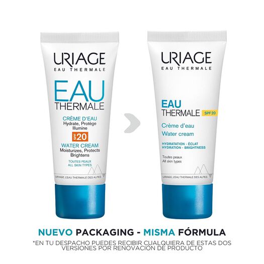 Uriage Crema De Agua Eau Thermale SPF 20 x 40 mL, , large image number 1