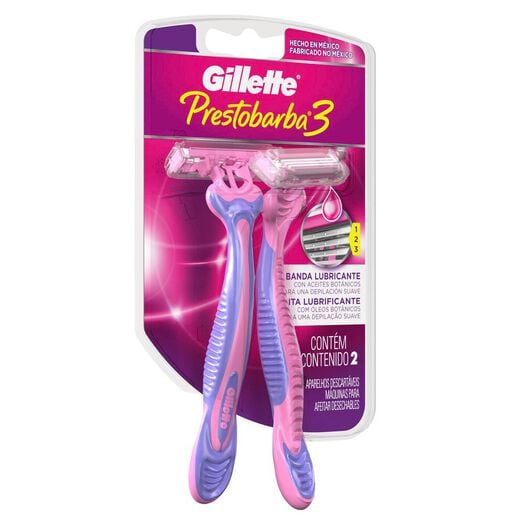 Gillette Prestobarba 3 Maquina Afeitar Desechable Woman x 2 Unidades