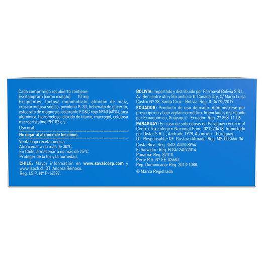 CELTIUM Escitalopram 10 mg 60 comprimidos, , large image number 1