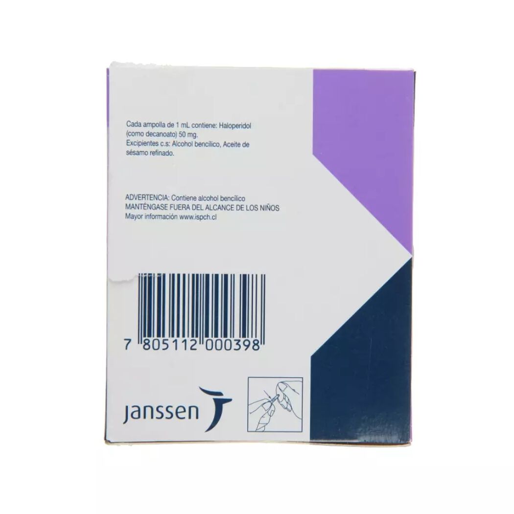 Haldol Decanoato 50 mg/ml x 1 Ampolla Intramuscular, , large image number 1