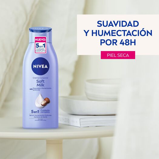 CREMA CORPORAL NIVEA SOFT MILK PIEL SECA 400ML, , large image number 2