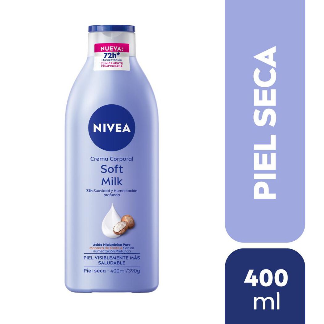 Crema Nivea Body Soft Milk 400 mL, , large image number 0