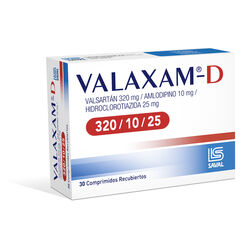 Valaxam-D 320 mg/10 mg/25 mg x 30 Comprimidos Recubiertos