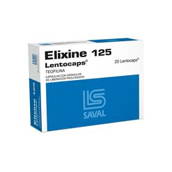 Elixine 125 mg x 20 Capsulas Con Granulos De Liberacion Prolongada