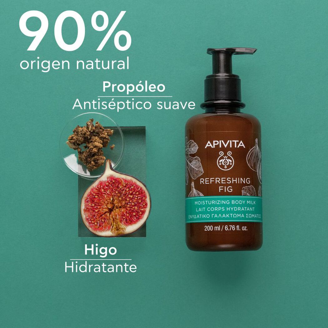 Leche Corporal Hidratante Refreshing Fig 200ml Apivita, , large image number 2