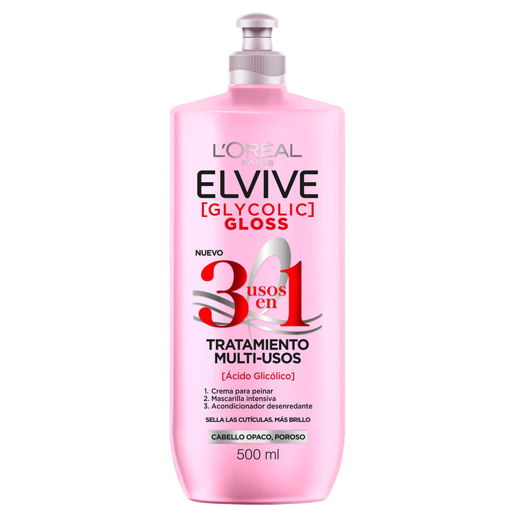 Tratamiento Elvive Glycolic Gloss 3 en 1 &Aacute;cido Glic&oacute;lico 500 mL, , large image number 0
