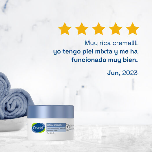Crema Hidratante Facial Noche Cetaphil Optimal Hydration 48gr, , large image number 2