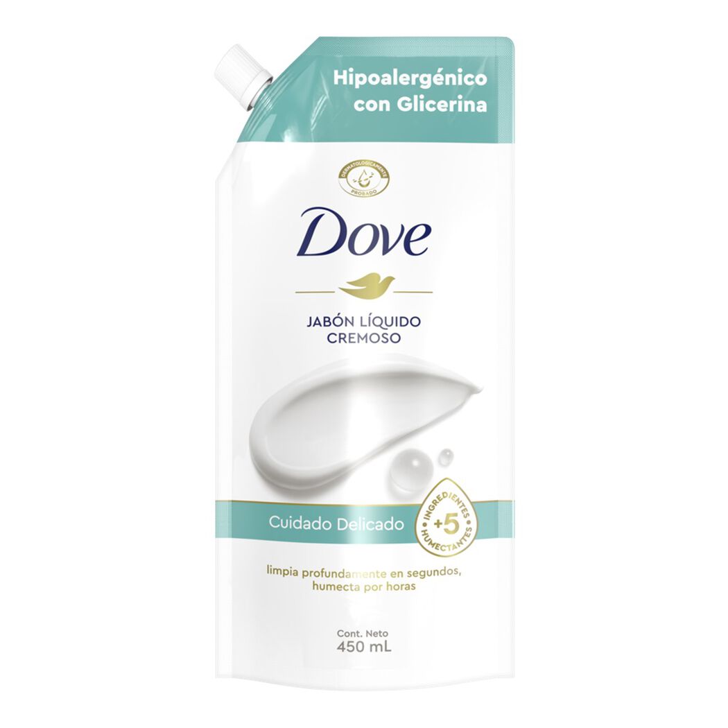 Jab&oacute;n L&iacute;quido Dove Dove Cuidado Delicado Doy Pack 450 mL, , large image number 0