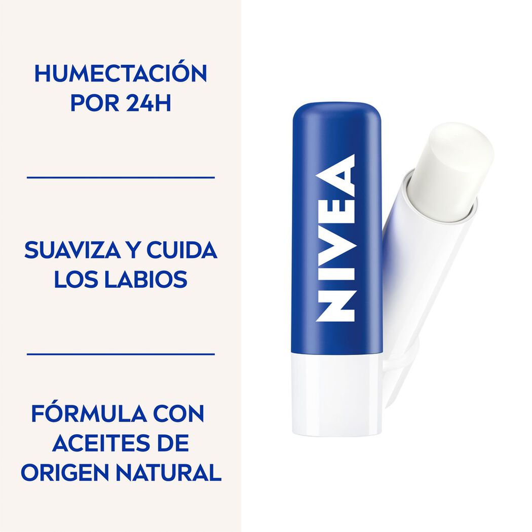 B&aacute;lsamo Labial Nivea Essential Care Hidratante 4,8gr, , large image number 1
