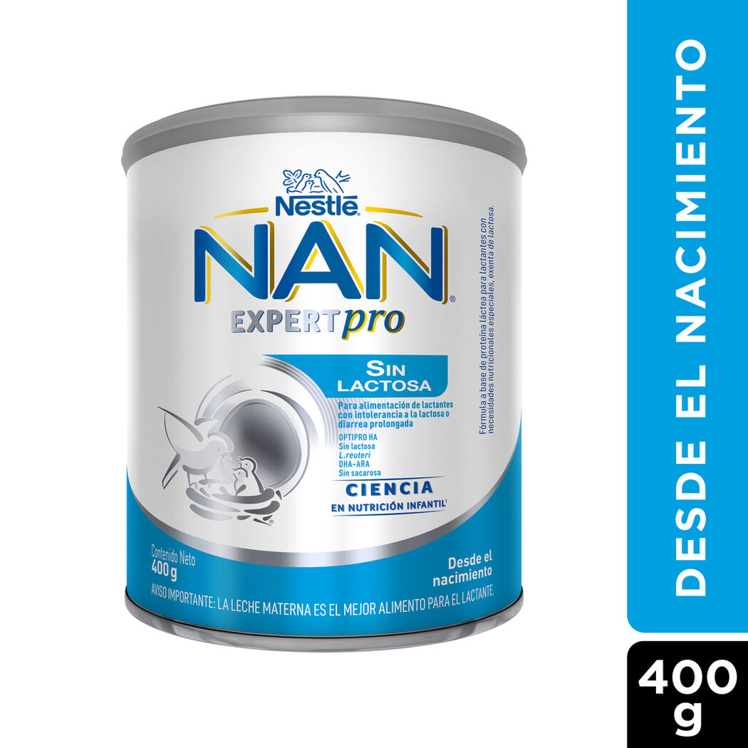 F&oacute;rmula Infantil Nan Sin Lactosa 400 g, , large image number 0